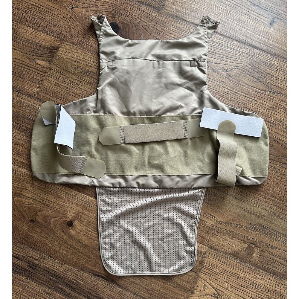 Point Blank Body Armor Carrier Vest 58LL Tan Concealable Carrier Only No Panels